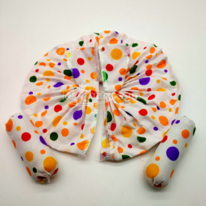 Yellow Lemon Print Cotton Summer Dress with Pillow Set