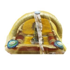 Decorative Net Covered Tokri Basket for Laddu Gopal