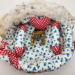 Kanha Ji Bed Cum Basket with Net and Hanging Straps
