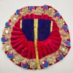Heavy Velvet Embroidered Winter Poshak - Deep Red