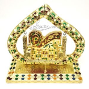 Heart Shape Wooden Jhula with Soft Velvet Cushion